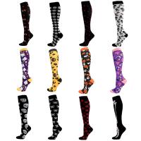Nylon Women Knee Socks & sweat absorption & breathable jacquard Lot