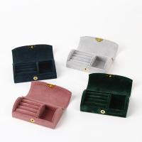 Suede Jewelry Storage Case portable plain dyed Solid Lot