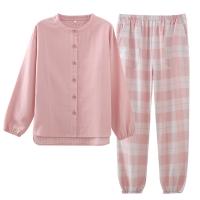 Baumwolle Frauen Pyjama Set, Hosen & Nach oben, Patchwork, mehr Farben zur Auswahl,  Festgelegt