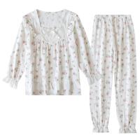 Algodón Conjunto de pijama de mujer, Pantalones & parte superior, impreso, multicolor,  Conjunto