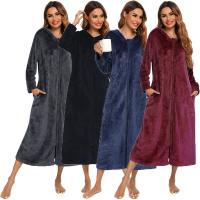 Polyester Damen Robe, Solide, mehr Farben zur Auswahl,  Stück