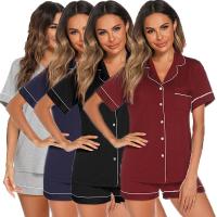 Polyester & Katoen Vrouwen Pyjama Set Korte & Boven meer kleuren naar keuze Instellen