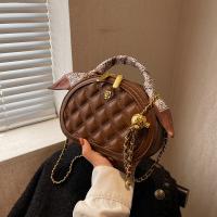 PU Leather Handbag bun & attached with hanging strap Argyle PC