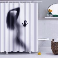 Polyester Waterproof Shower Curtain printed PC
