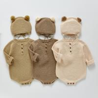 Knitted Slim Crawling Baby Suit Crawling Baby Suit & Hat knitted PC