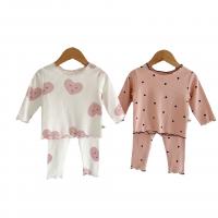 Algodón Conjunto de ropa de bebé, Pantalones & parte superior, de punto, más colores para elegir,  Conjunto