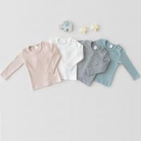 Cotton Slim Baby Tops patchwork Solid PC