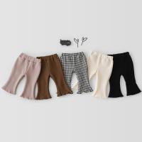Coton Pantalon occasionnel de fille Tricoté Solide plus de couleurs pour le choix pièce