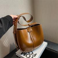 PU Leather Saddle Shoulder Bag soft surface PC