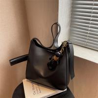 PU Leather Bucket Bag Shoulder Bag soft surface PC
