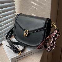 PU Leather Saddle Crossbody Bag soft surface PC