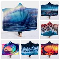 Flannel Hooded Blankets printed PC