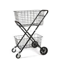 Iron Shopping Trolley double layer black PC