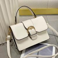 PU Leather Box Bag Handbag soft surface & attached with hanging strap Solid PC