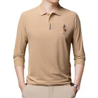 Coton T-shirt hommes à manches longues Tricoté Solide plus de couleurs pour le choix pièce