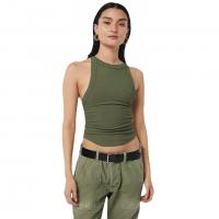 Rayon Slim Women Sleeveless T-shirt flexible & backless Solid PC
