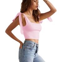 Polyester Slim & Crop Top Tank Top Solid PC