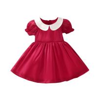 Polyester Princess Baby Skirt Solid red PC