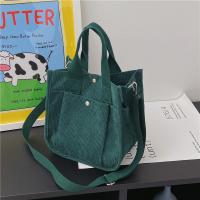 Corduroy Handbag soft surface & attached with hanging strap PC