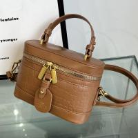 PU Leather Handbag soft surface & attached with hanging strap Stone Grain PC