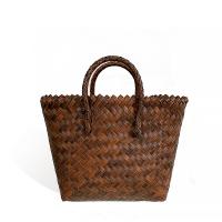 Straw Beach Bag & Handmade & Easy Matching Handbag brown PC