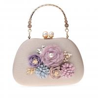 PVC Handbag with chain floral PC
