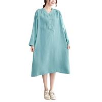 Polyester & Baumwolle Einteiliges Kleid, Solide, mehr Farben zur Auswahl, :,  Stück