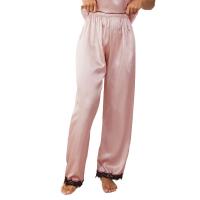 Polyester Women Pajama Bottom & loose Lace Solid PC