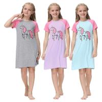 Polyester & Coton Pyjama de fille Imprimé plus de couleurs pour le choix pièce