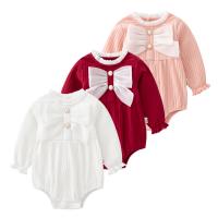 Spandex & Cotton Baby Jumpsuit with bowknot PC
