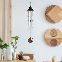 De madera & Aleación de aluminio & Hierro Ornamentos de Windbell, más colores para elegir,  trozo