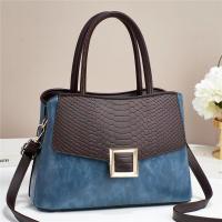 PU Leather Handbag large capacity & soft surface & attached with hanging strap PC