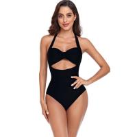 Polyamide Quick Dry One-piece Swimsuit flexible & backless & skinny style Solid PC