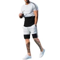 Polyester Men Casual Set & two piece short pants & top Set