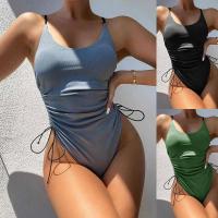 Polyester One-piece Swimsuit Solid PC