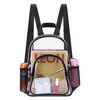 PVC Backpack large capacity & portable & transparent black PC