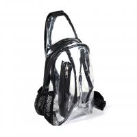 PVC Sling Bag waterproof & transparent black PC