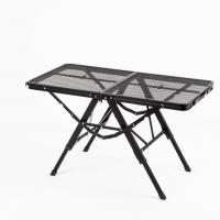 アルミニウム合金 屋外折りたたみ式テーブル 黒 一つ