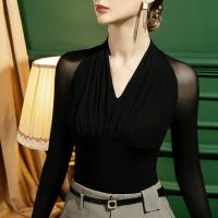 Katoen Vrouwen lange mouwen blouses Lappendeken Solide meer kleuren naar keuze stuk