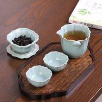 Ceramics Tea Set multiple pieces & portable handmade Set
