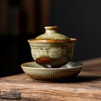 Ceramics anti-scald Teacups dish & Cup Lid & cups handmade Set
