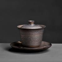 Ceramics anti-scald Teacups dish & Cup Lid & cups handmade Set