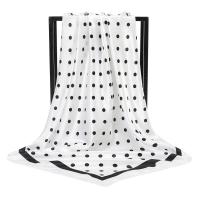 Polyester Easy Matching Square Scarf printed dot PC