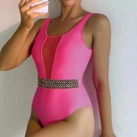 Polyamide One-piece Swimsuit backless Solid Set