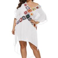 Polyester Swimming Cover Ups deep V & sun protection & loose : PC