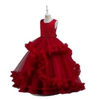 Polyester lace & Princess Girl One-piece Dress with bowknot PC