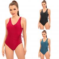 Polyamide One-piece Swimsuit slimming Solid PC