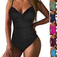 Polyamide One-piece Swimsuit flexible & backless & skinny style Solid PC