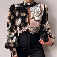 Polyamid Frauen Langarm Shirt, Gedruckt, mehr Farben zur Auswahl,  Stück