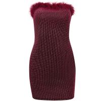 Polyester Sexy Paket Hip Kleider, Patchwork, Solide, mehr Farben zur Auswahl,  Stück